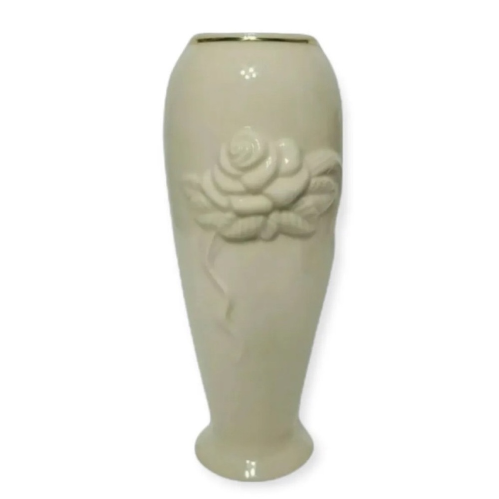 New The Lenox Rose Blossom vase with certificate